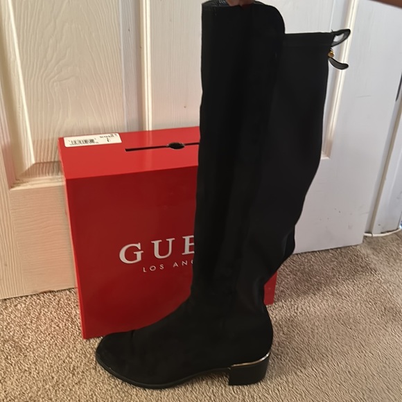 Guess Factory Suede Weslie Over The Knee Boots Size 8 - Picture 10 of 12